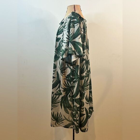 H&M Natural & Green Tropical Print Sundress - Size Large - Picture 4 of 10